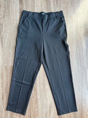 Dictionary Black Pull-On Ponte Slim Ankle Pants